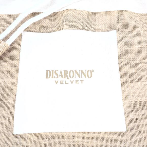 DiSaronno Velvet Cream Canvas Drawstring Bucket Bag / Backpack with Pocket - NEW - Picture 4 of 14